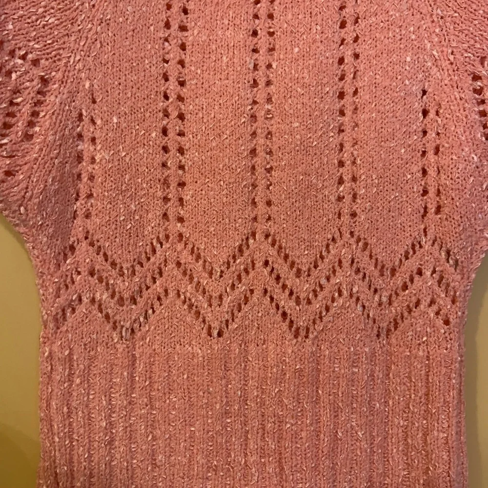 LIANSHENG WOMEN PINK KNITTED SWEATER